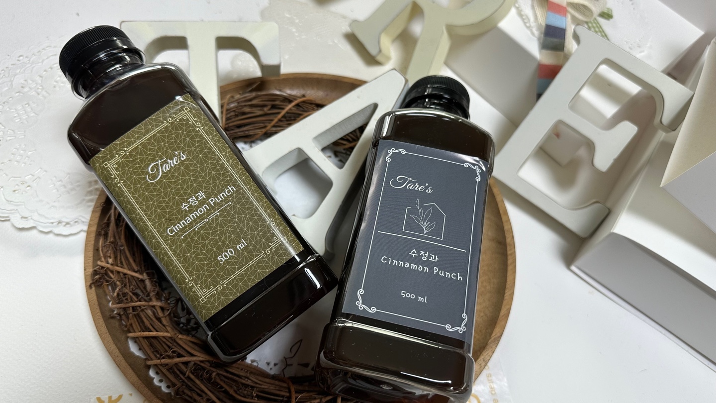 🌼신제품출시🌼끈타래 깊은맛 수정과 500ml(2병세트) - 선물로 추천
